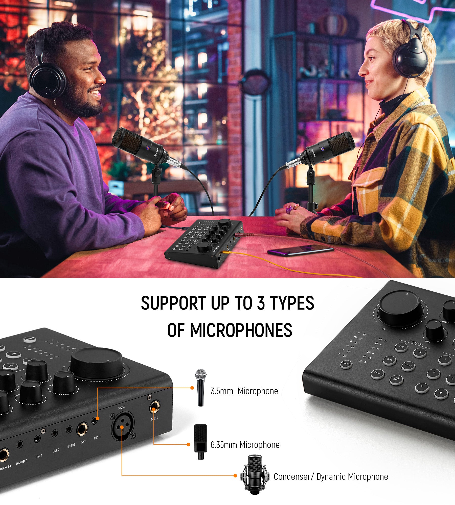 Synido Live 100 Audio-Interface-Bundle 